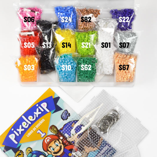 Pack PRO 5mm - 8.000 Piezas - 14 Colores + Libro de Diseños