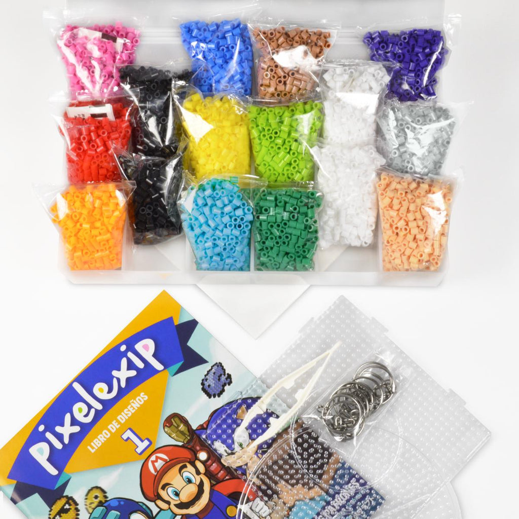Pack PRO 5mm - 8.000 Piezas - 14 Colores + Libro de Diseños