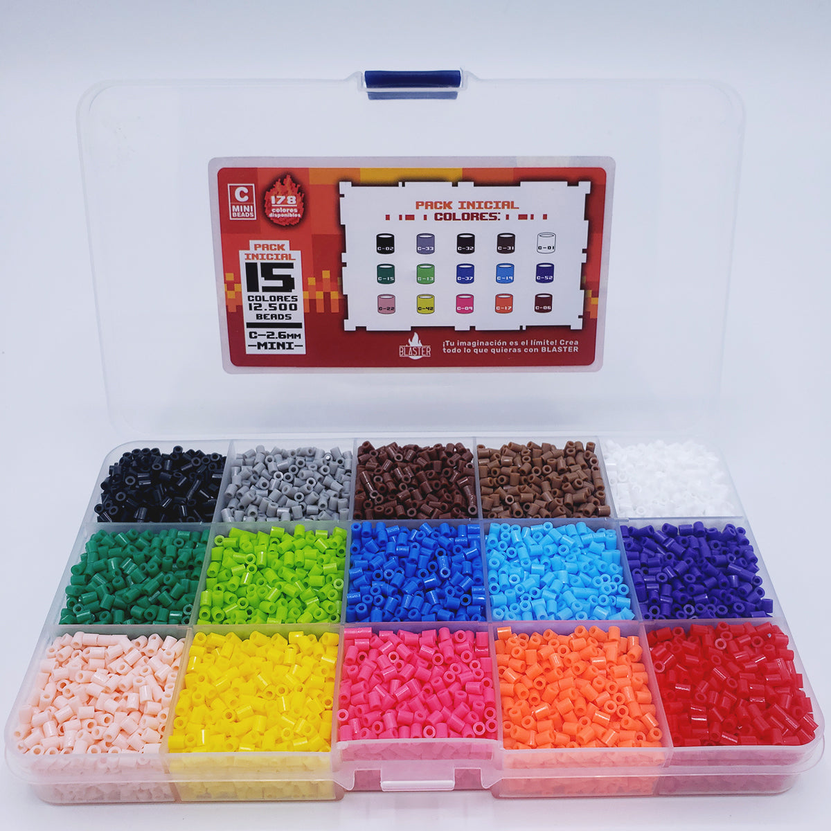 Pack inicial 2.6mm (12.500 Piezas) - 15 Colores